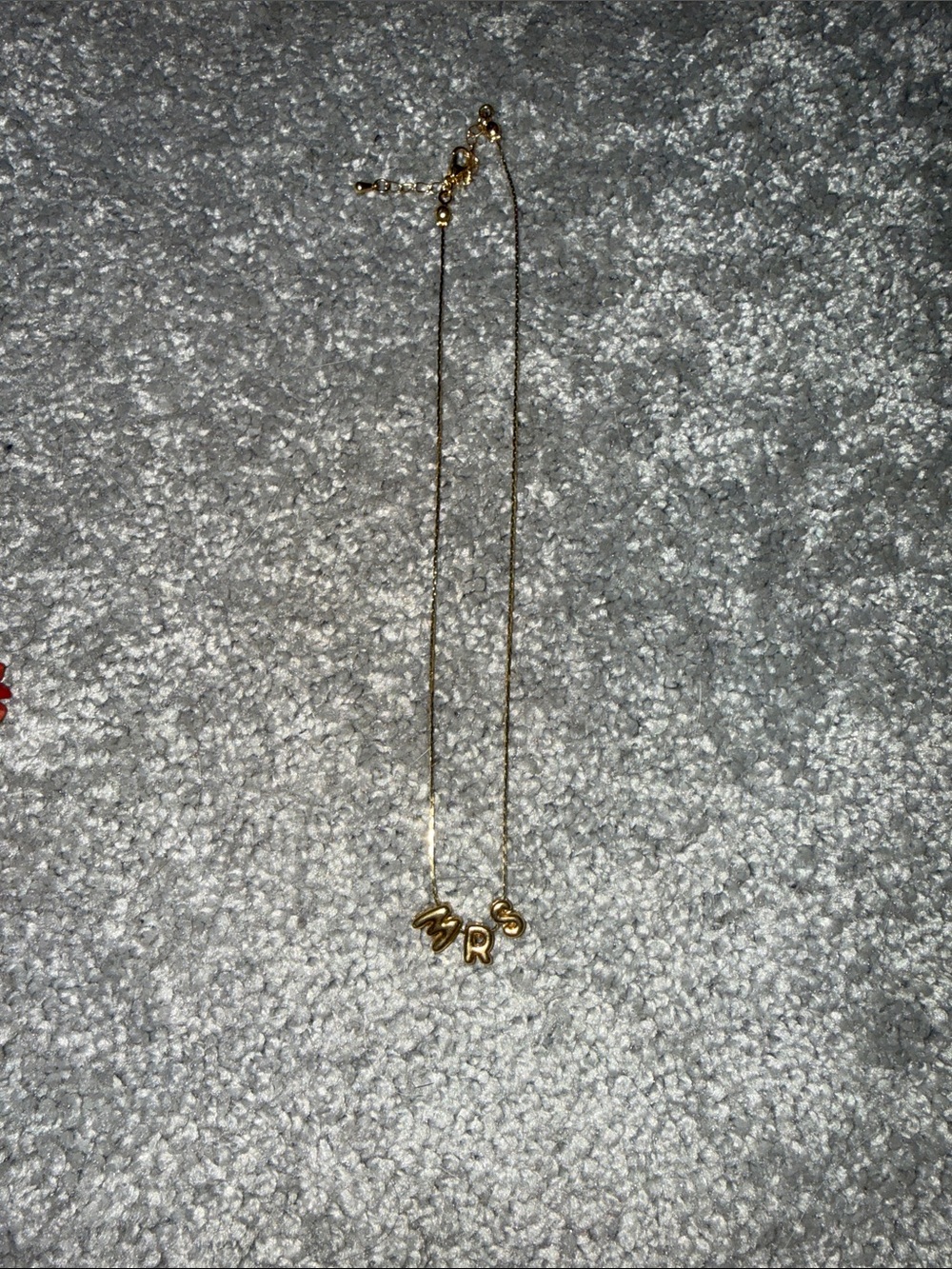 Gold MRS pendant charm